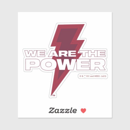 SCHAZAM! Götterwut | Wir sind der Power Aufkleber (Blatt)