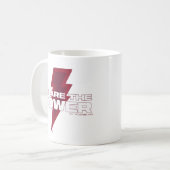 SCHAZAM! Götterwut | Wir sind der Power Kaffeetasse (Vorderseite Links)