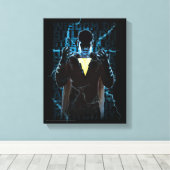 SCHAZAM! | Shazam & Abilities BlitzTypografie Leinwanddruck (Insitu (Holzboden))