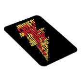 SCHAZAM! | Shazam Abilities Lightning Graphic Magnet (Rechte Seite)