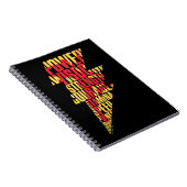 SCHAZAM! | Shazam Abilities Lightning Graphic Notizblock (Rechte Seite)