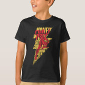 SCHAZAM! | Shazam Abilities Lightning Graphic T-Shirt (Vorderseite)