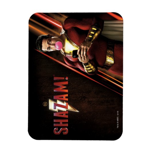 SCHAZAM! | Shazam Blasble Bubble Gum Magnet (Vertikal)