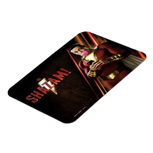 SCHAZAM! | Shazam Blasble Bubble Gum Magnet (Linke Seite)