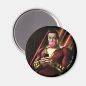 SCHAZAM! | Shazam Blasble Bubble Gum Magnet (Vorderseite/Rückseite)