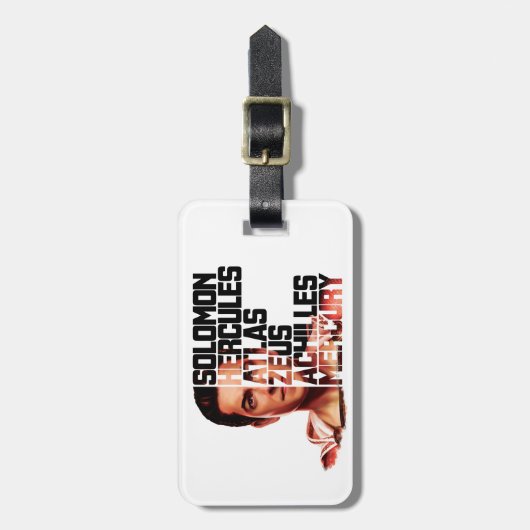 SCHAZAM! | Shazam Closeup Akronym Graphic Gepäckanhänger (Vorderseite vertikal)