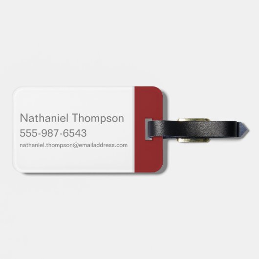 SCHAZAM! | Shazam Closeup Akronym Graphic Gepäckanhänger (Rückseite horizontal)