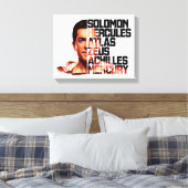 SCHAZAM! | Shazam Closeup Akronym Graphic Leinwanddruck (Insitu (Schlafzimmer))