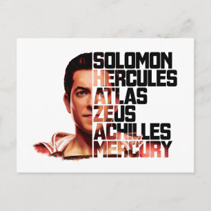 SCHAZAM!   Shazam Closeup Akronym Graphic Postkarte