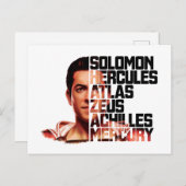 SCHAZAM! | Shazam Closeup Akronym Graphic Postkarte (Vorne/Hinten)