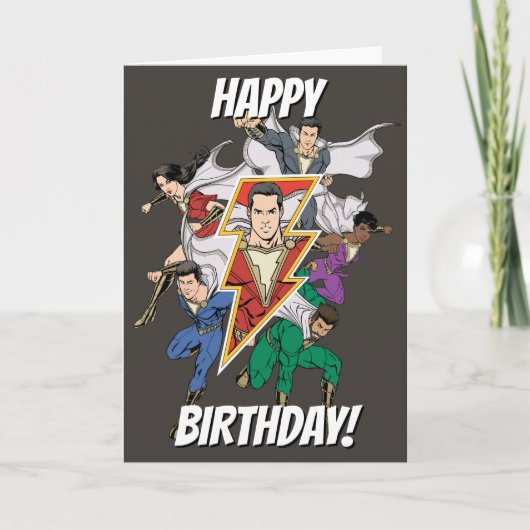 SCHAZAM! | Shazam Family Graphic Karte (Vorderseite)