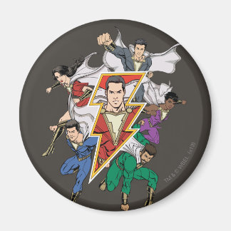 SCHAZAM! | Shazam Family Graphic Magnet