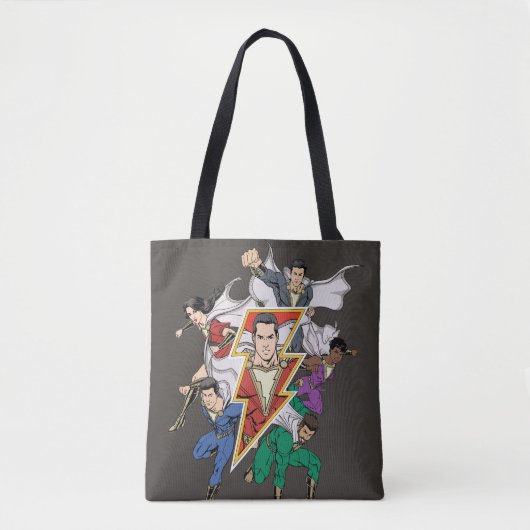 SCHAZAM! | Shazam Family Graphic Tasche (Vorderseite)