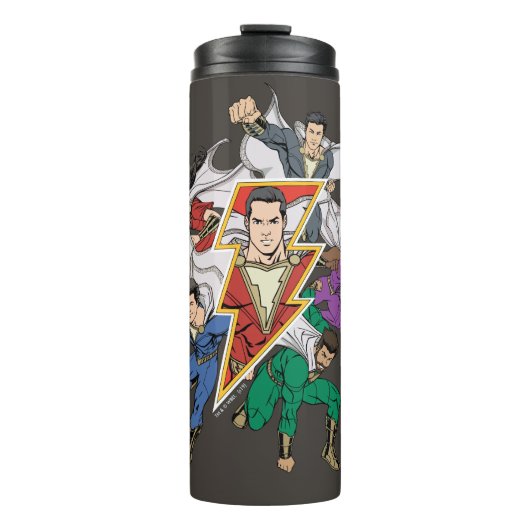 SCHAZAM! | Shazam Family Graphic Thermosbecher (Vorderseite)