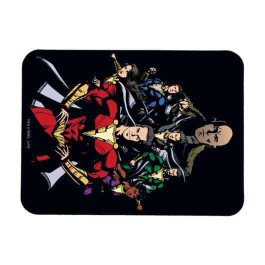 SCHAZAM! | Shazam Family Vs. Dr. Sivana Magnet (Horizontal)