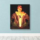 SCHAZAM! | Shazam Sunset Silhouette Leinwanddruck (Insitu (Holzboden))