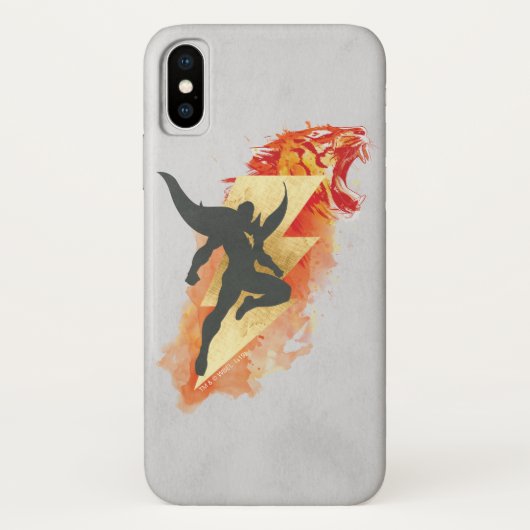 SCHAZAM! | Shazam Tiger & Lightning Graphic Case-Mate iPhone Hülle (Rückseite)
