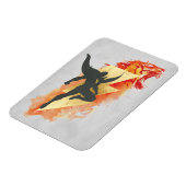 SCHAZAM! | Shazam Tiger & Lightning Graphic Magnet (Linke Seite)