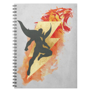 SCHAZAM! Shazam Tiger & Lightning Graphic Notizblock