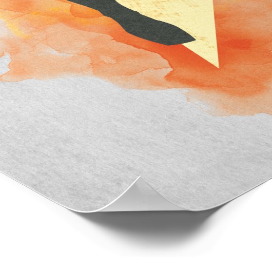 SCHAZAM! | Shazam Tiger & Lightning Graphic Poster (Ecke)