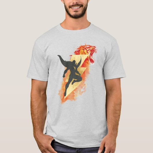 SCHAZAM! | Shazam Tiger & Lightning Graphic T-Shirt (Vorderseite)