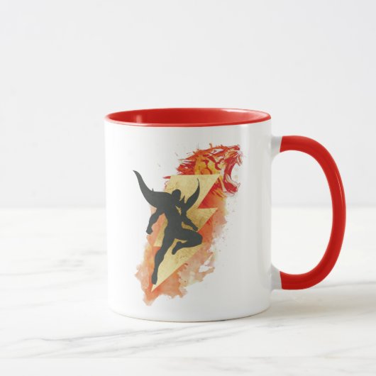 SCHAZAM! | Shazam Tiger & Lightning Graphic Tasse (Rechts)