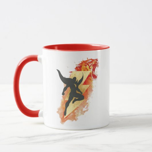 SCHAZAM! | Shazam Tiger & Lightning Graphic Tasse (Links)