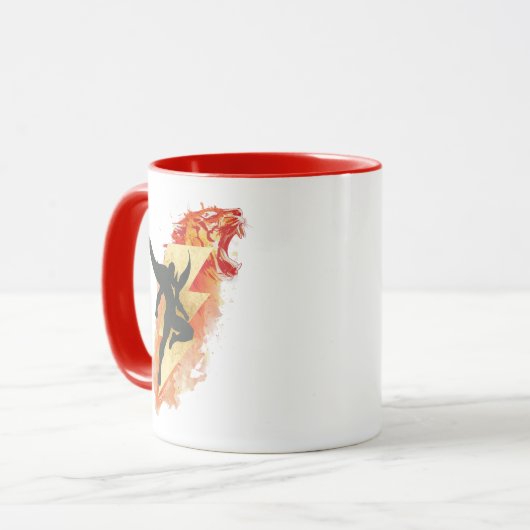 SCHAZAM! | Shazam Tiger & Lightning Graphic Tasse (Vorderseite Links)
