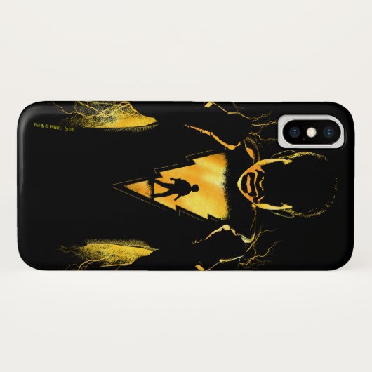 SCHAZAM! | Shazam und Billy Lightning Silhouette Case-Mate iPhone Hülle (Rückseite (Horizontal))
