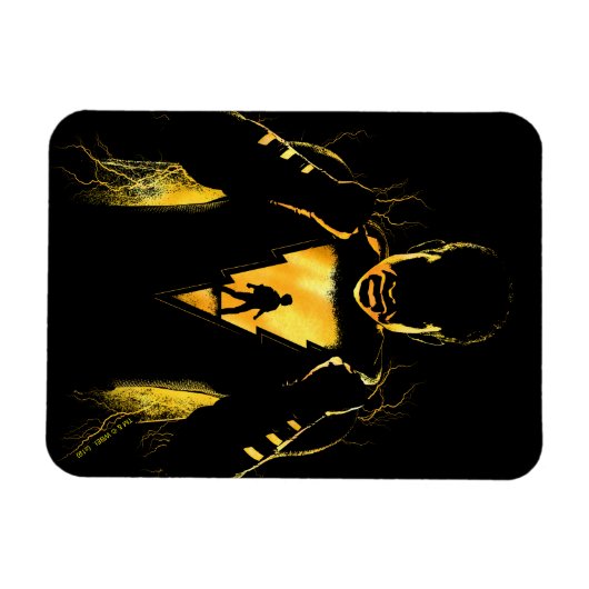 SCHAZAM! | Shazam und Billy Lightning Silhouette Magnet (Horizontal)