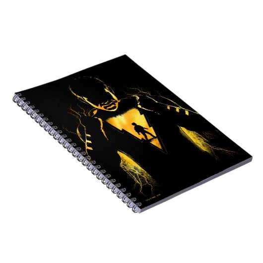 SCHAZAM! | Shazam und Billy Lightning Silhouette Notizblock (Rechte Seite)