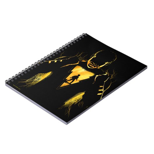 SCHAZAM! | Shazam und Billy Lightning Silhouette Notizblock (Linke Seite)