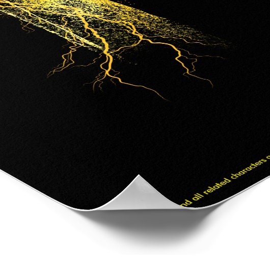 SCHAZAM! | Shazam und Billy Lightning Silhouette Poster (Ecke)