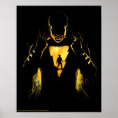 SCHAZAM! | Shazam und Billy Lightning Silhouette Poster (Vorne)
