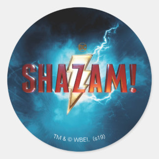 SCHAZAM! | Theaterlogo Runder Aufkleber