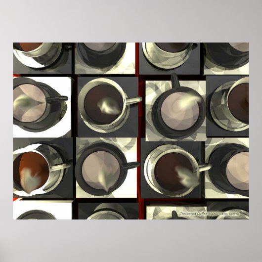 Scheckkaffee Poster (Vorne)