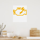 Schecklicht lustiger Mechaniker Macanic Machanic Poster (Küche)
