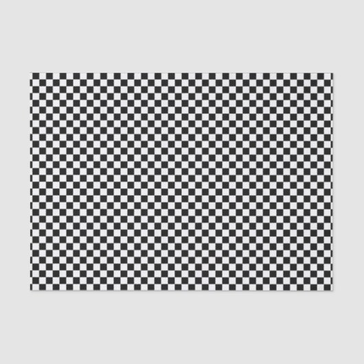 Scheckpapier aus schwarzem Weiß Seidenpapier (Vorderseite)