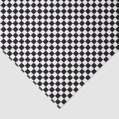 Scheckpapier aus schwarzem Weiß Seidenpapier (Ausschnitt)