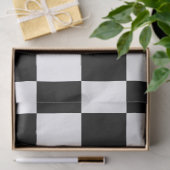 Scheckpapier für Schwarz und Weiß Seidenpapier (Geschenk)