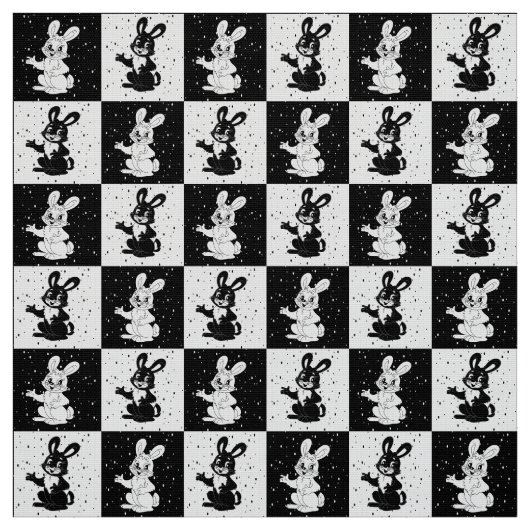 Scheckschwarz-weißes Hasen Stoff (Muster)