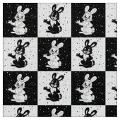 Scheckschwarz-weißes Hasen Stoff (Nahaufnahme)