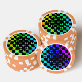 Scheckte Drehung von Kenneth Yoncich Pokerchips (Stapel)