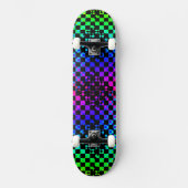 Scheckte Drehung von Kenneth Yoncich Skateboard (Vorderseite)