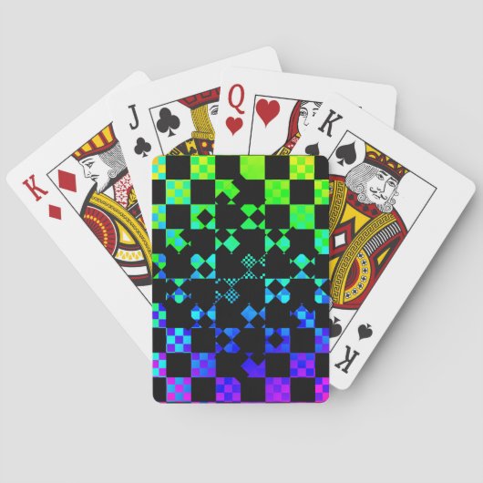 Scheckte Drehung von Kenneth Yoncich Spielkarten (Rückseite)