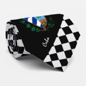 Scheckte Kuba-Krawatte, kubanische Fahnenmode Neck Krawatte (Gerollt)