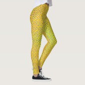 Scheckte Netzmuster 01 BYellow BG Leggings (Rechts)