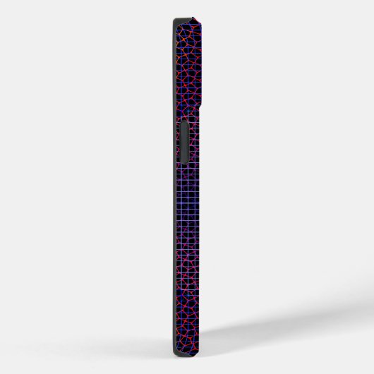 Scheckte Netzmuster 01 Schwarze BG Case-Mate iPhone Hülle (Rückseite / Rechts)