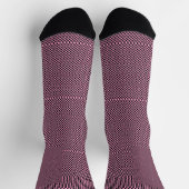 Scheckte schwarze und rosa Socken (Oben)