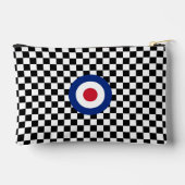 Scheckte schwarze Zielmischung Zubehörtasche (Rückseite)